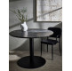 SLAB MARBLE LOOK DINING TABLE - black