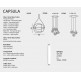 CAPSULA SINGLE - transparent - smoke grey - black cable