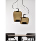 DOUBLE L PENDANT - smoke brown