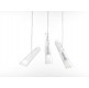 FLUTES 0° - opaline - white - white cable