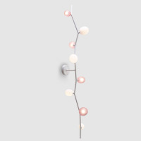 IVY WALL 8 - triplex opal - light pink - white