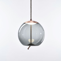 KNOT SFERA - smoke grey glossy - copper