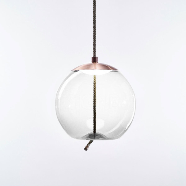 KNOT SFERA - transparent glossy - copper