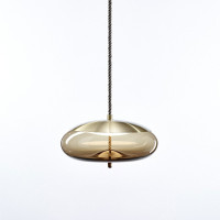 KNOT DISCO - smoke brown glossy - brass