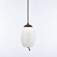 KNOT UOVO - opaline glossy - black matte