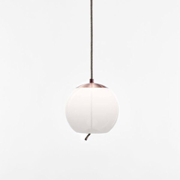 KNOT SMALL SFERA - opaline glossy - copper