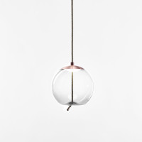 KNOT SMALL SFERA - transparent glossy - copper