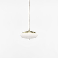 KNOT SMALL DISCO - opaline glossy - brass