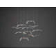NIGHT BIRDS MINI 1387 - triplex opal BROKISGLASS matte - silver cable