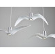 NIGHT BIRDS 1113 OUTDOOR - triplex opal BROKISGLASS - white cable