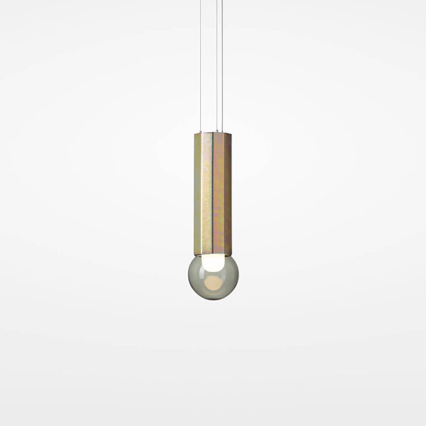 PRISMA PENDANT SINGLE S 350 - smoke grey - zinc