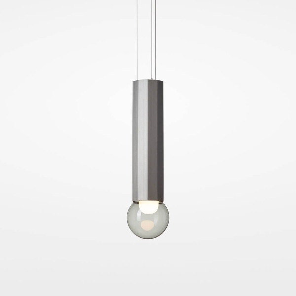 PRISMA PENDANT SINGLE S 700 - smoke grey - steel