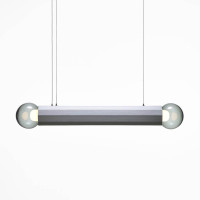 PRISMA PENDANT DOUBLE S 700 - smoke grey - steel