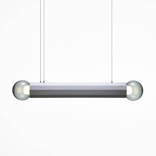 PRISMA PENDANT DOUBLE S 700 - smoke grey - steel