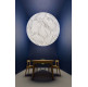 MOON 120 SUSPENSION - ON/OFF - japanese paper - white ceiling rose