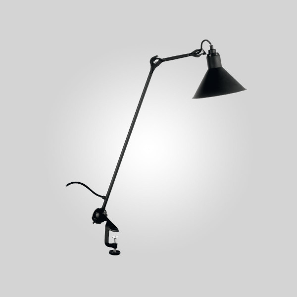 LAMPE GRAS 201 TABLE CONIC - black - black