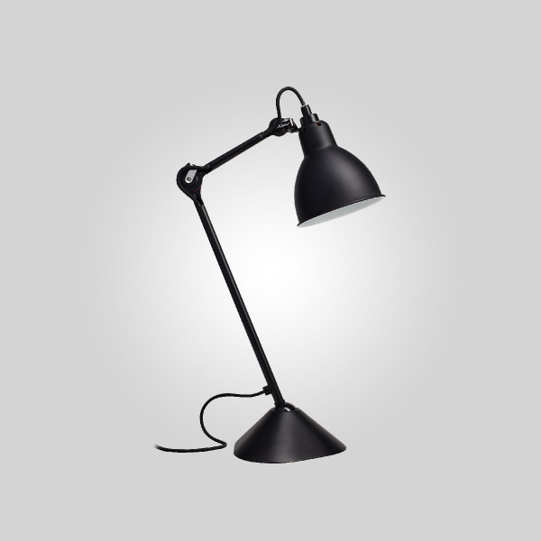 LAMPE GRAS 205 TABLE ROUND - black - black