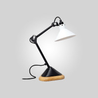 LAMPE GRAS 207 TABLE CONIC - black - white