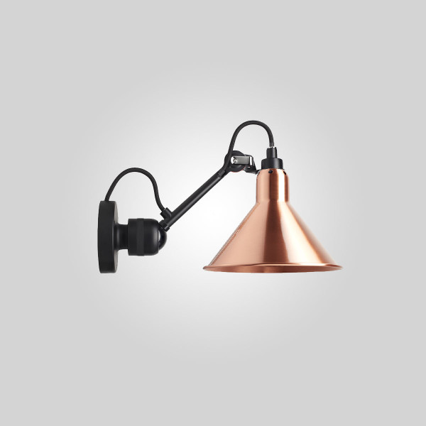 LAMPE GRAS 304 WALL CONIC - black - copper