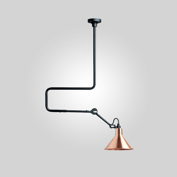 LAMPE GRAS 312 CEILING CONIC - black - copper