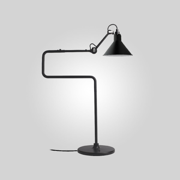 LAMPE GRAS 317 TABLE CONIC - black - black