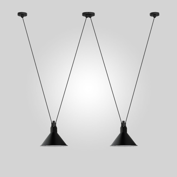 LES ACROBATES DE GRAS 324 L PENDANT CONIC - black - black