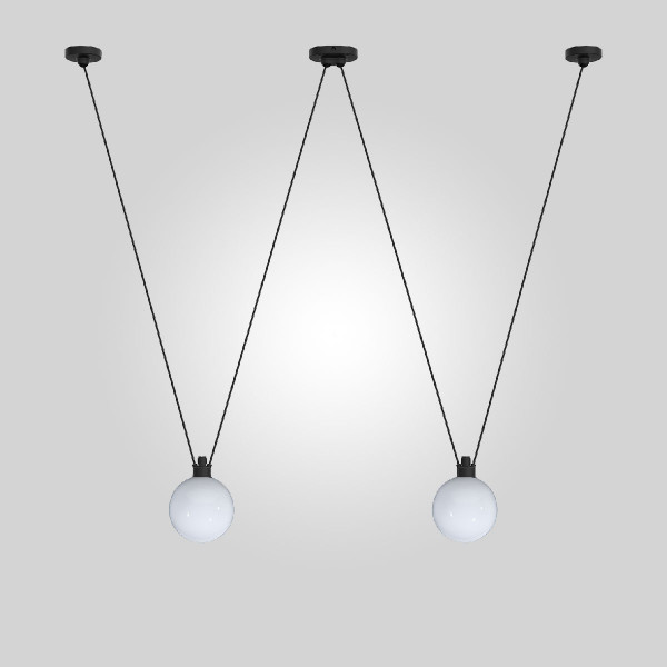 LES ACROBATES DE GRAS 324 PENDANT - black - glassball 175