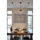 LES ACROBATES DE GRAS 327 L PENDANT ROUND - black - glass 250