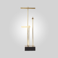 KNOKKE TABLE BATTERY - brass - black