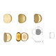 POUDRIER WALL - brass