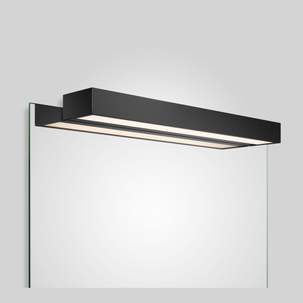 BOX 1-60 N LED SPIEGELAUFSTECKLEUCHTE - 2700K - schwarz matt
