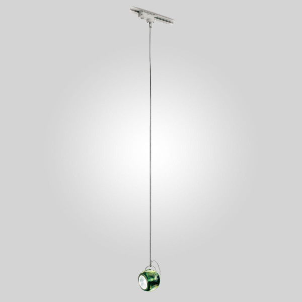 BELUGA COLOUR D57 SINGLE PENDANT TRACK - green