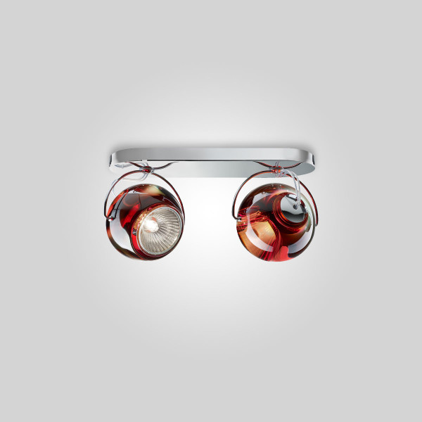BELUGA COLOUR D57 WALL CEILING 2 SPOTS - red