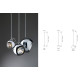 BELUGA STEEL D57 SINGLE PENDANT 20 FIX