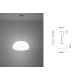 LUMI F07 POGA PENDANT 42 - E27 - white