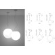 LUMI F07 SFERA PENDANT 60 - E27 - white