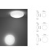 LUMI F07 WHITE WALL CEILING 30 - white