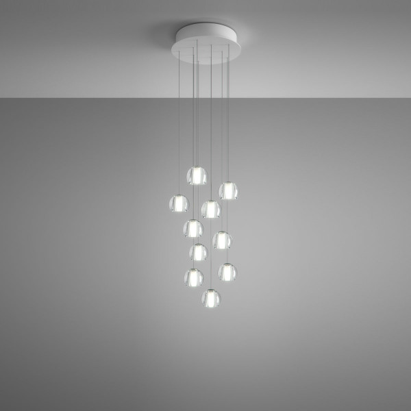 MULTISPOT F32 PENDANT BELUGA - 10 spots round