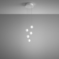 MULTISPOT F32 PENDANT BELUGA - 5 spots round