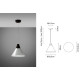 POLAIR F36 PENDANT - transparent - black