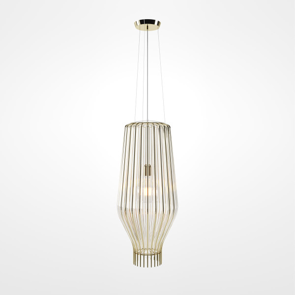 SAYA F47 PENDANT 31 - transparent - golden