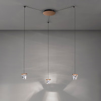 TRIPLA F41 MULTIPLE PENDANT 3 SPOTS - bronze