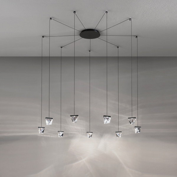 TRIPLA F41 MULTIPLE PENDANT 9 SPOTS - anthracite