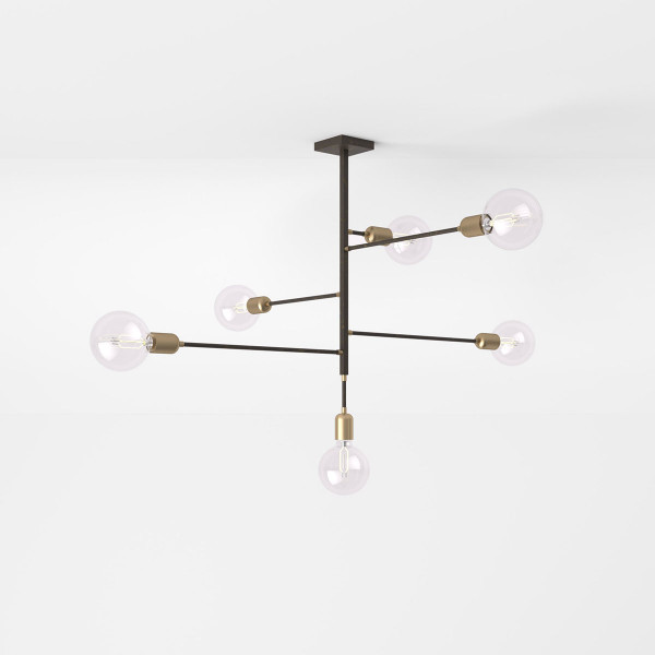 AGÒ CHANDELIER 103.16 - golden brown - brushed brass