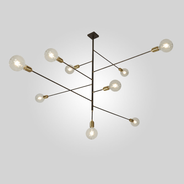 AGÒ CHANDELIER 103.19 - golden brown - brushed brass