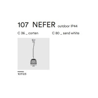 NEFER PENDANT OUTDOOR 107.23 - sand white