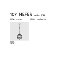 NEFER PENDANT OUTDOOR 107.24 - corten