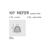 NEFER BATTERY OUTDOOR 107.34 - sand white