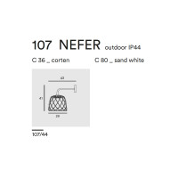 NEFER WALL OUTDOOR 107.44 - sand white