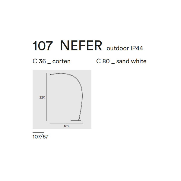 NEFER FLOOR OUTDOOR 107.67 - structure only - corten